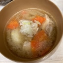里芋と鶏肉のお味噌汁